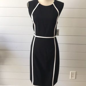 classic black and white dress